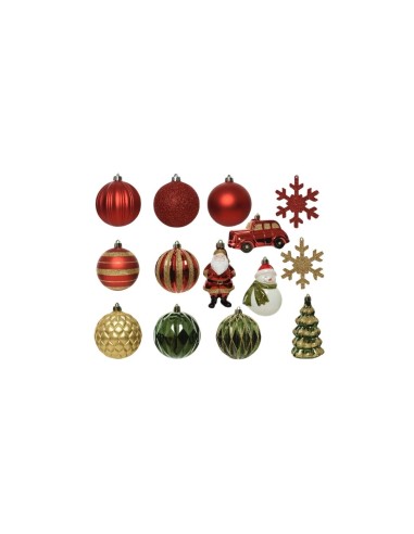 Lot de 25 boules de Noël